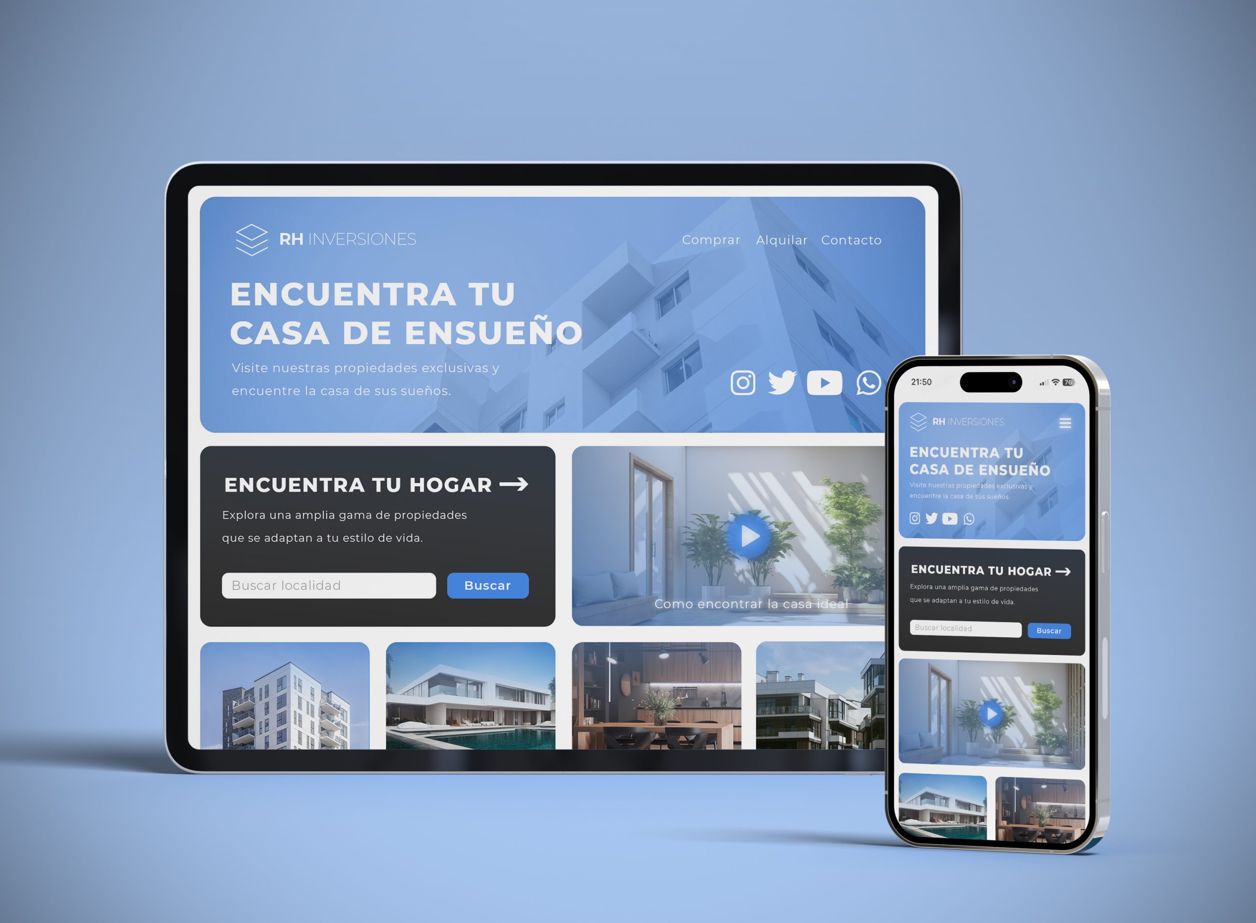 Web de RH Inversiones